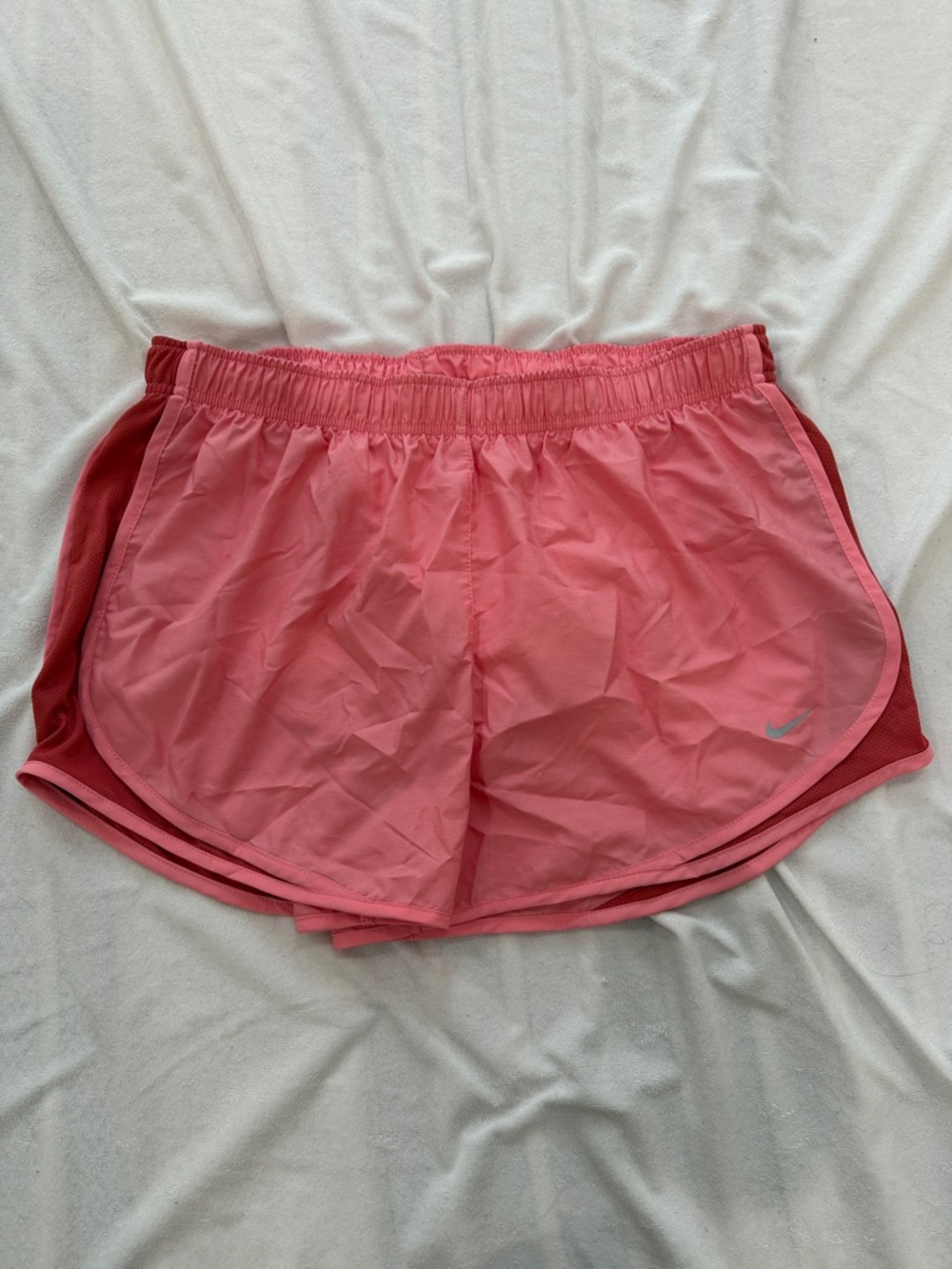 Nike Women's Coral Pink Athletic Running Shorts